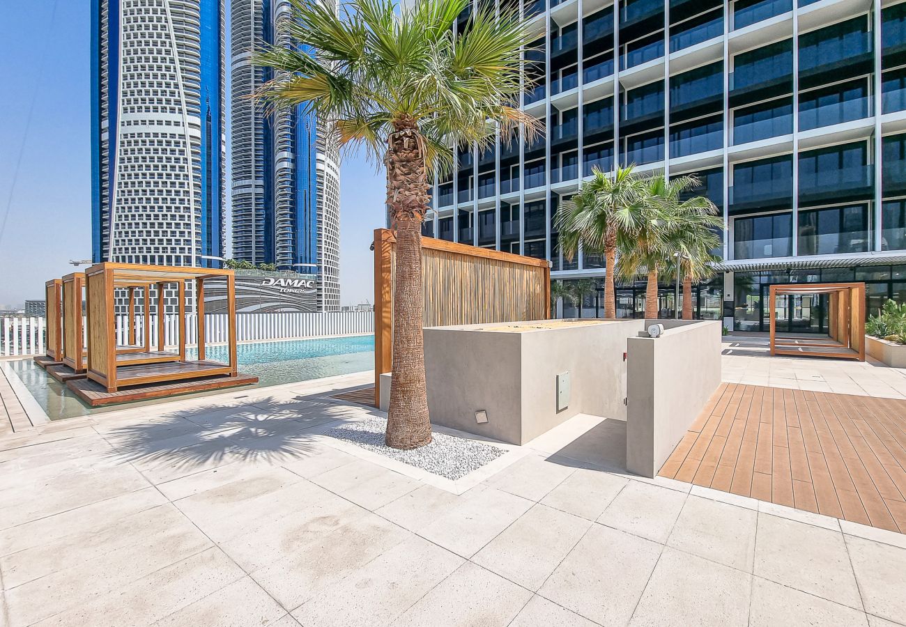 Studio in Dubai - Upside Living | Studio with balcony and Burj View